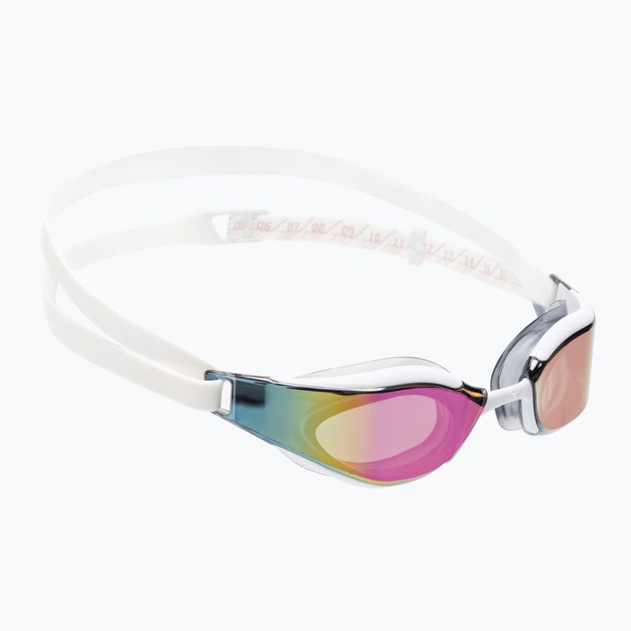 Speedo Fastskin Hyper Elite Mirror λευκό/οξειδωτικό γκρι/ροζ χρυσό γυαλιά κολύμβησης 68-12818F979