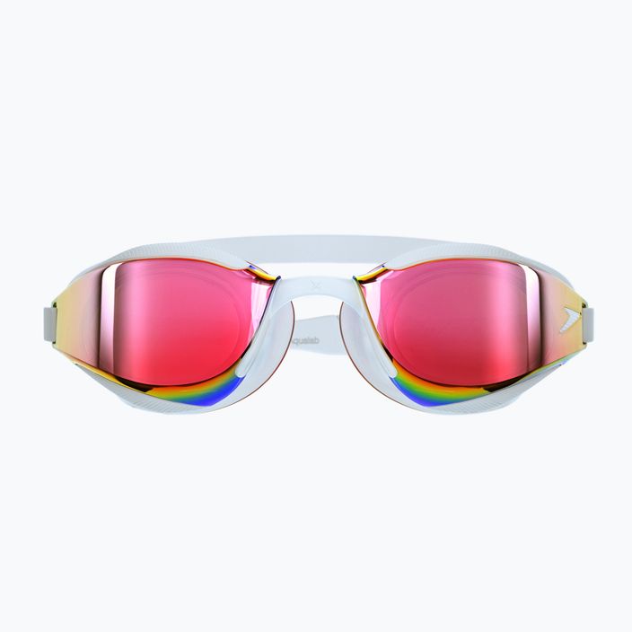 Speedo Fastskin Hyper Elite Mirror λευκό/οξειδωτικό γκρι/ροζ χρυσό γυαλιά κολύμβησης 68-12818F979 7