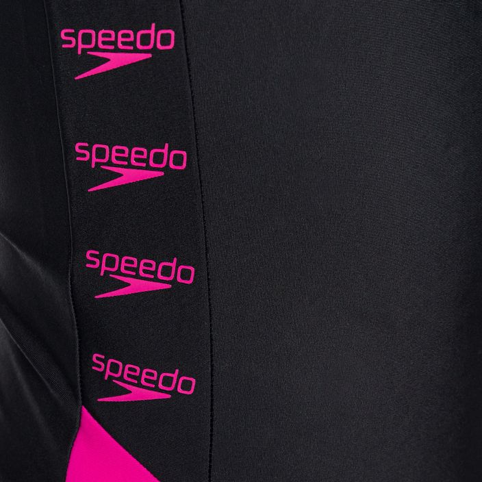 Speedo Boom Logo Splice Muscleback παιδικό ολόσωμο μαγιό B344 μαύρο 12859B344 3