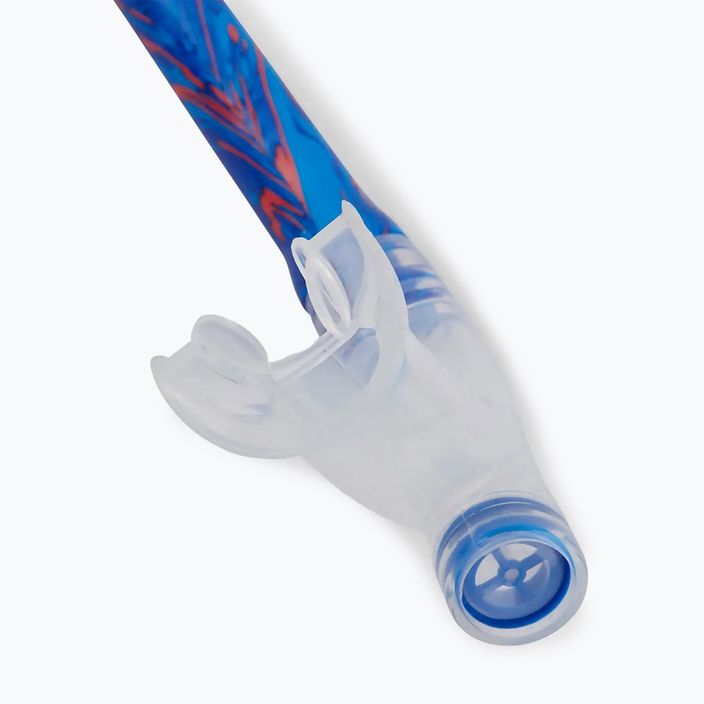 Speedo Centre bllue flame/pool blue/fluo tangerine κολυμβητικό αναπνευστήρα 3