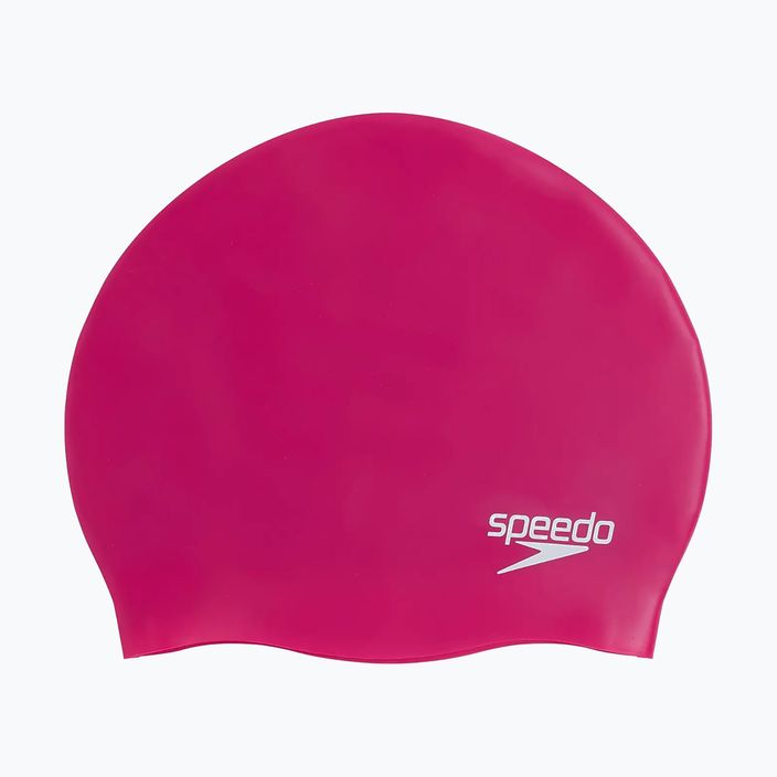 Speedo Plain Moulded ροζ καπέλο κολύμβησης 8-70984B495 2