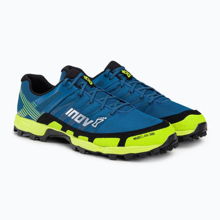 Ανδρικά παπούτσια για τρέξιμο Inov-8 Mudclaw 300 μπλε/κίτρινο 000770-BLYW 4