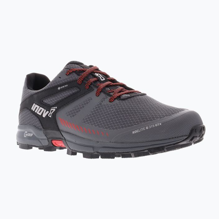 Ανδρικά παπούτσια τρεξίματος Inov-8 Roclite G 315 GTX V2 γκρι/μαύρο/κόκκινο 11