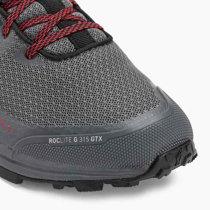 Ανδρικά παπούτσια τρεξίματος Inov-8 Roclite G 315 GTX V2 γκρι/μαύρο/κόκκινο 7