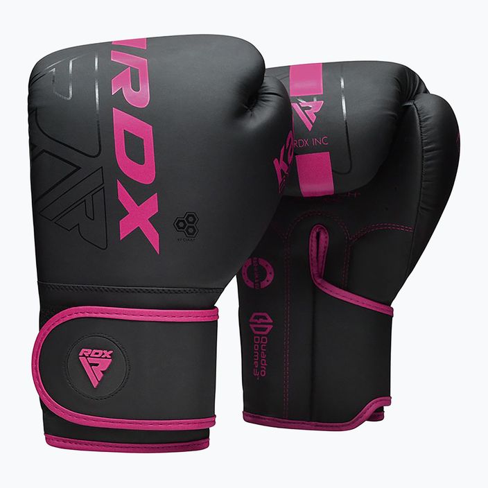 RDX F6 μαύρα/ροζ γάντια πυγμαχίας BGR-F6MP 8