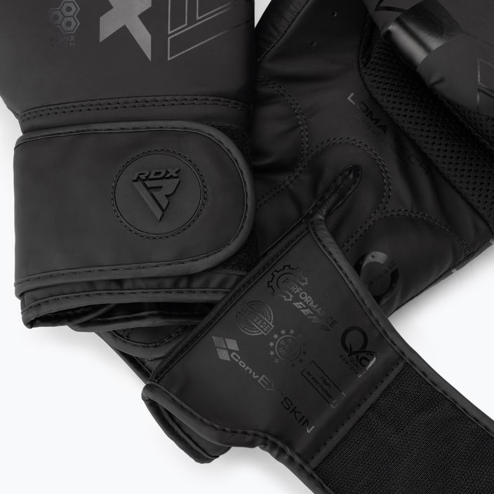 RDX F6 μαύρα ματ γάντια πυγμαχίας 5