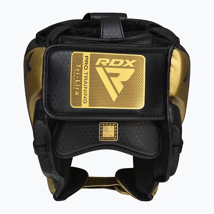 RDX L1 Mark Pro Cheek Boxing Helmet Εκπαίδευση Head Guard χρυσό 3