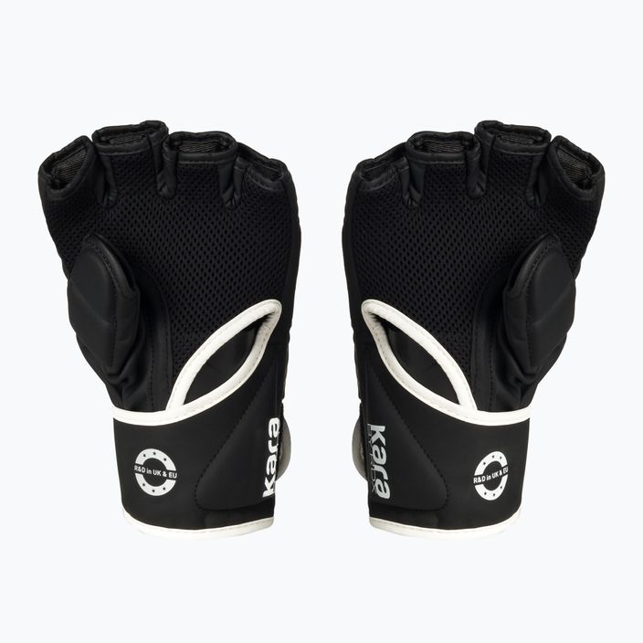 RDX F6 γάντια grappling μαύρα και λευκά GGR-F6MW 2