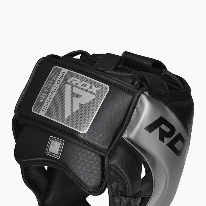 RDX L1 Mark Pro Cheek Boxing Helmet Εκπαίδευση Head Guard ασημί 3