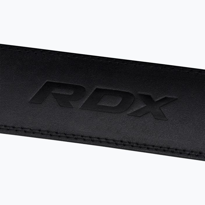 RDX Ζώνη ανύψωσης βάρους 4 "Δέρμα μαύρο 6