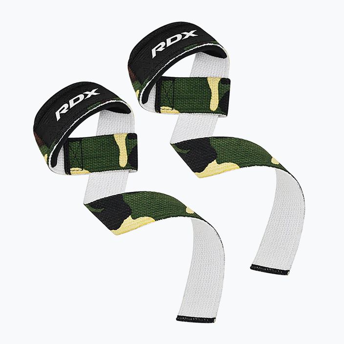 Ιμάντες άρσης βαρών RDX W1 Weight Training Wrist Straps camo green 2