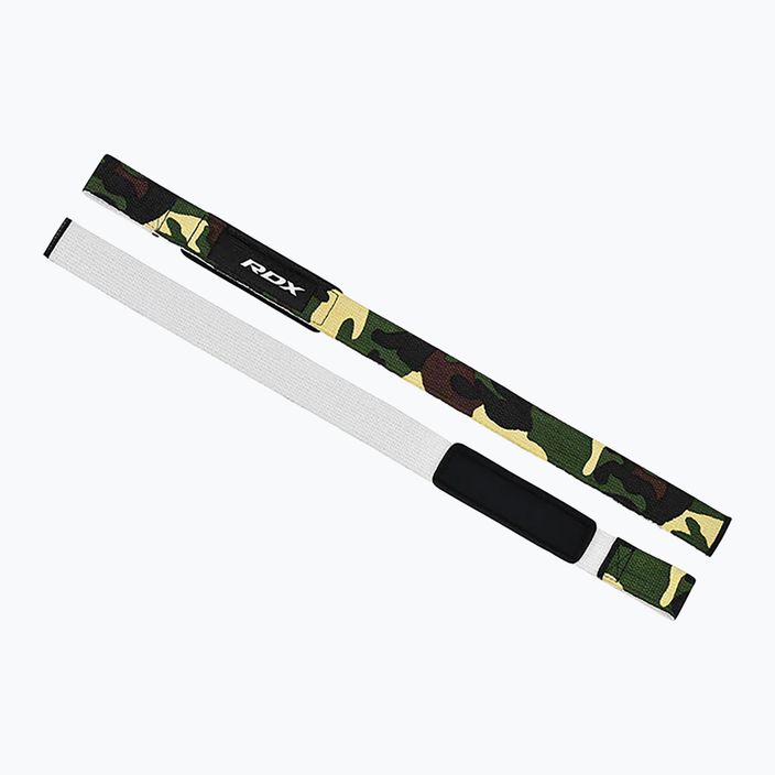 Ιμάντες άρσης βαρών RDX W1 Weight Training Wrist Straps camo green 3