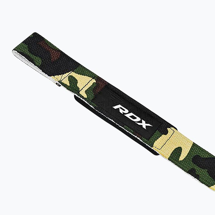 Ιμάντες άρσης βαρών RDX W1 Weight Training Wrist Straps camo green 4