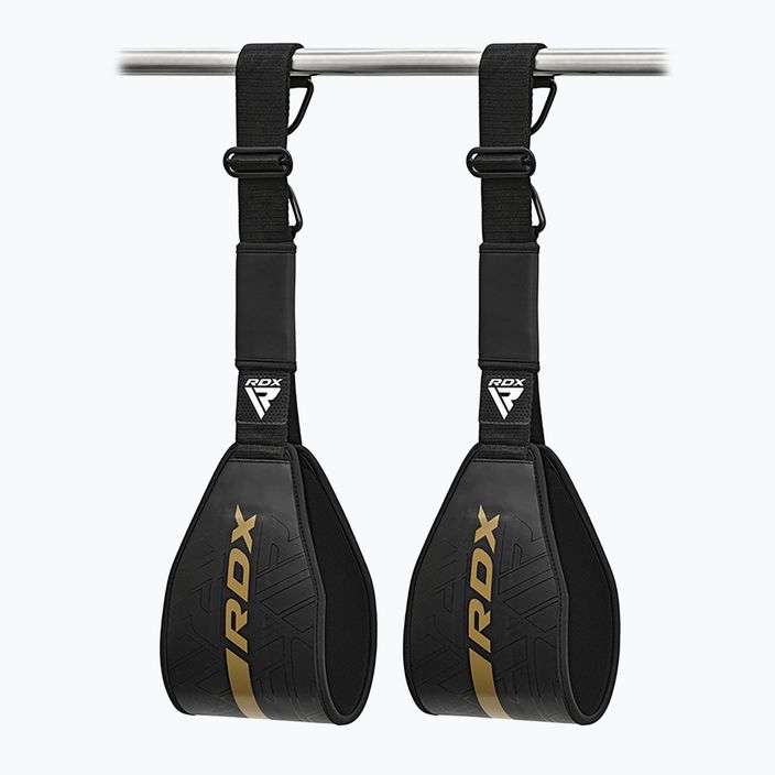 Ζώνες εκγύμνασης κοιλιακών μυών RDX F6 Kara Gym Workout ABS Straps golden