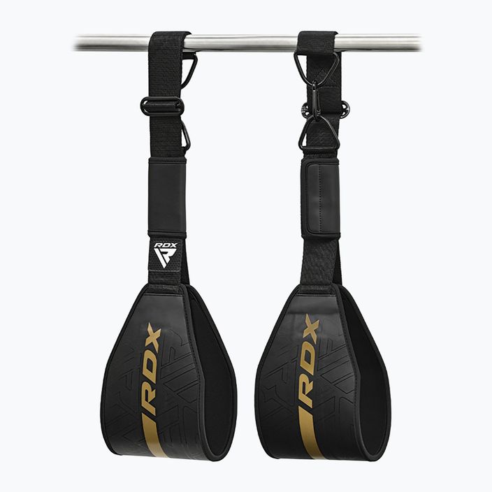 Ζώνες εκγύμνασης κοιλιακών μυών RDX F6 Kara Gym Workout ABS Straps golden 2