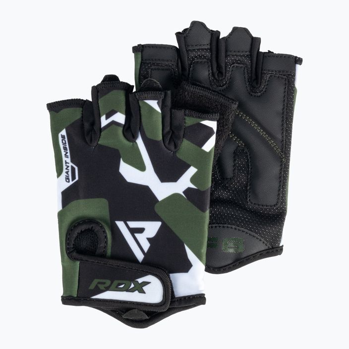 Γάντια προπόνησης RDX Sumblimation F6 μαύρο-πράσινο WGS-F6GN