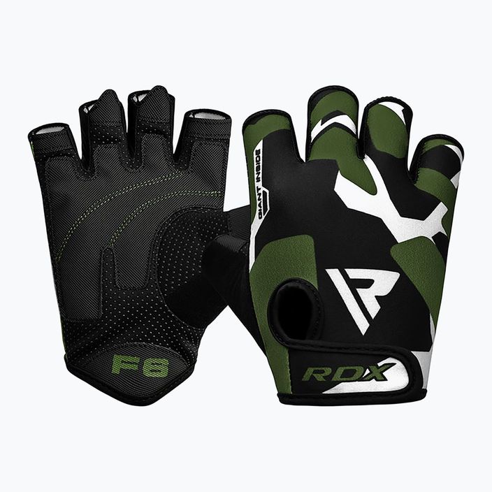 Γάντια προπόνησης RDX Sumblimation F6 μαύρο-πράσινο WGS-F6GN 7