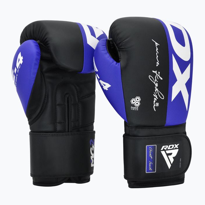 RDX REX F4 μπλε/μαύρα γάντια πυγμαχίας 2