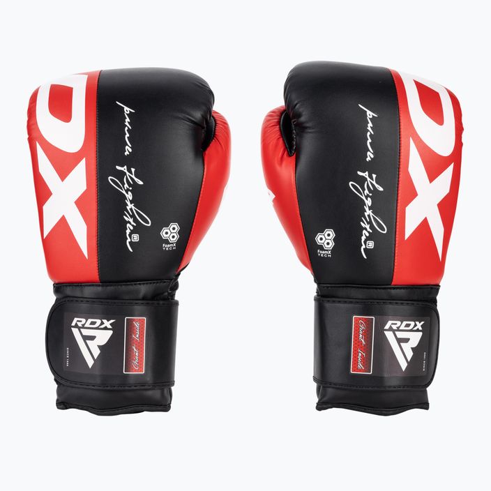 Γυναικεία γάντια πυγμαχίας RDX BGR-F4 κόκκινο/μαύρο