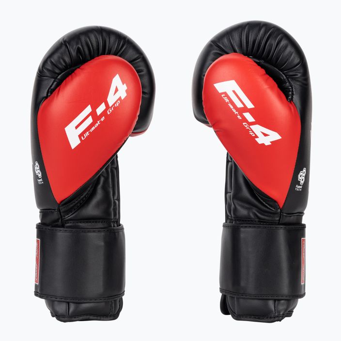 Γυναικεία γάντια πυγμαχίας RDX BGR-F4 κόκκινο/μαύρο 3