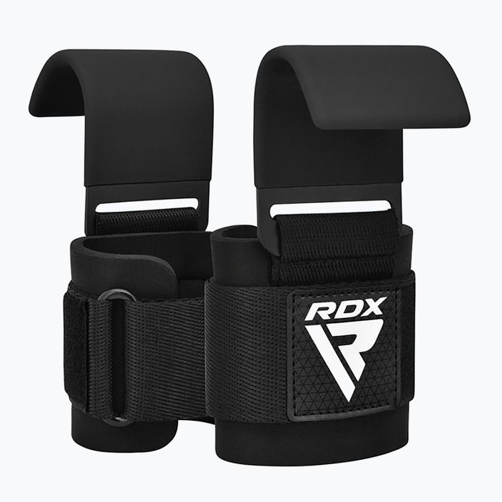 Ιμάντες άρσης βαρών RDX Gym Hook Plus μαύρο