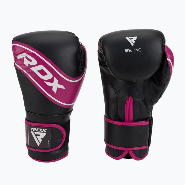 Παιδικά γάντια πυγμαχίας RDX μαύρα και ροζ JBG-4P 5