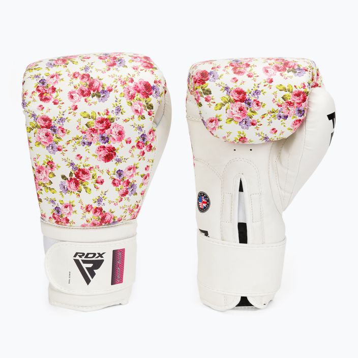 RDX FL-6 λευκά και ροζ γάντια πυγμαχίας BGR-FL6W 3