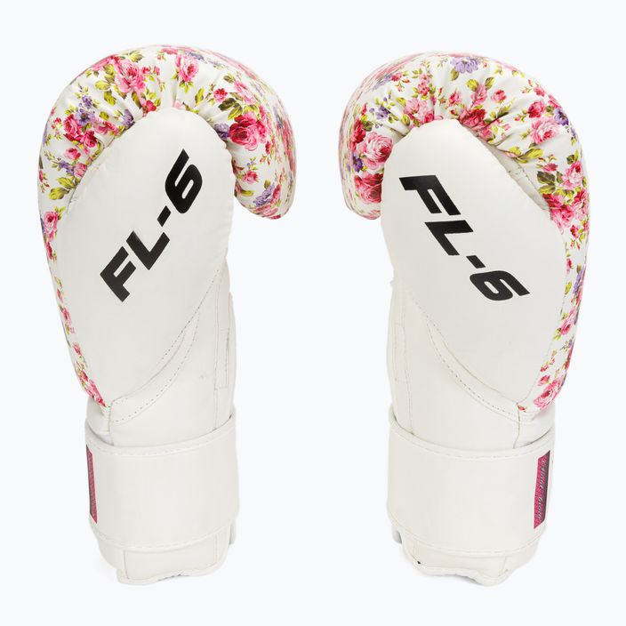 RDX FL-6 λευκά και ροζ γάντια πυγμαχίας BGR-FL6W 4