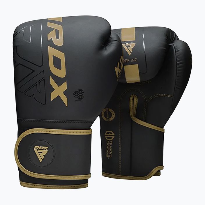 Σάκκος του μποξ RDX F6 Junior Punch Bag + Boxing Gloves matte gold 4