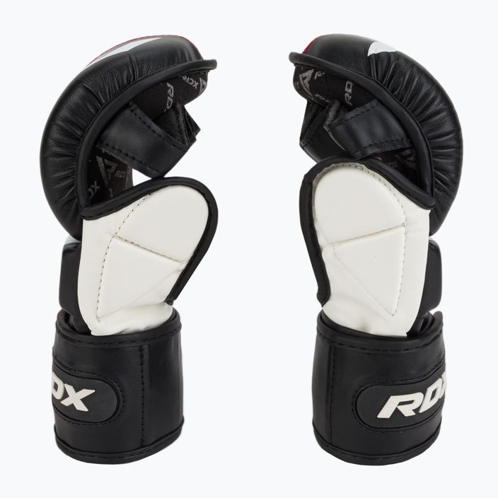 RDX T6 γάντια πάλης μαύρο-κόκκινο GGR-T6R 4