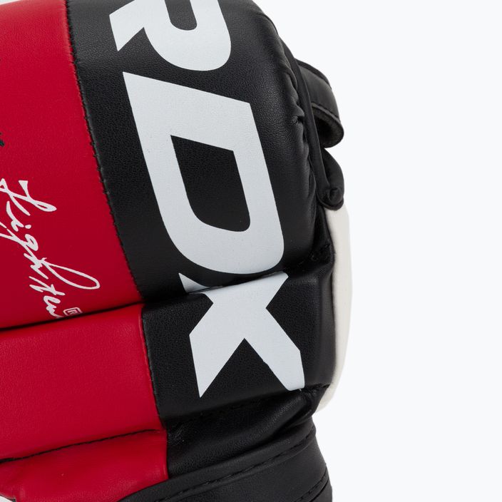 RDX T6 γάντια πάλης μαύρο-κόκκινο GGR-T6R 5