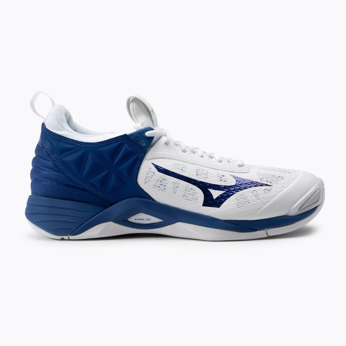 Ανδρικά παπούτσια βόλεϊ Mizuno Wave Momentum λευκό και μπλε V1GA191221 2
