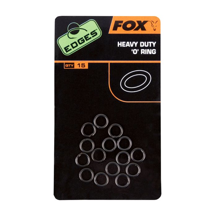 Fox International Edges Δακτύλιοι συνδέσμου κυπρίνου βαρέως τύπου O ring 15 τεμάχια μαύρο CAC496 2