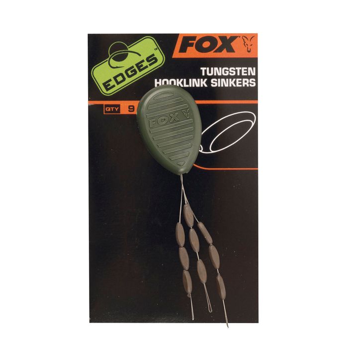 Βαρίδια κυπρίνου Fox International Edges Tungsten Hooklink Sinkers καφέ CAC585 2