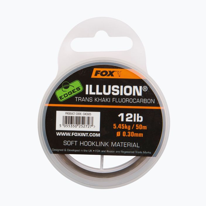 Γραμμή φθοράνθρακα Fox International Edges Illusion Soft Hooklink πράσινο CAC606