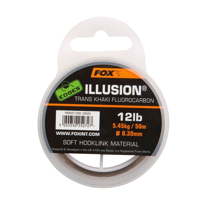 Γραμμή φθοράνθρακα Fox International Edges Illusion Soft Hooklink πράσινο CAC606 2