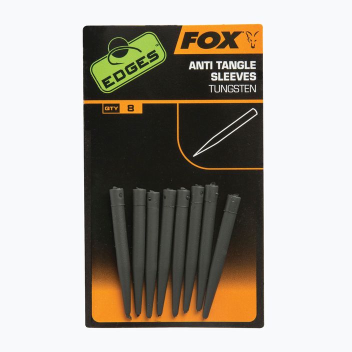 Fox International Edges Tungsten Anti tangle Sleeve γόμες 8 τεμ γκρι CAC630