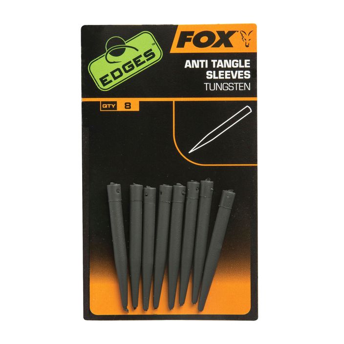 Fox International Edges Tungsten Anti tangle Sleeve γόμες 8 τεμ γκρι CAC630 2