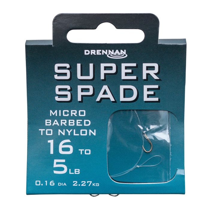 Drennan Super Spade αγκίστρι χωρίς αγκίστρι + οδηγός μεθοδολογίας γραμμής 8 τεμάχια σαφές HNSSPM012 2
