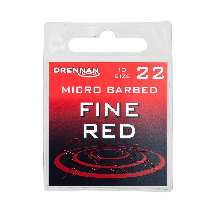 Drennan Fine Red γάντζοι πλωτήρα κόκκινο HSFR022 2