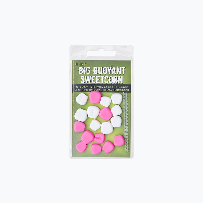 ESP Big Buoyant Sweetcorn ροζ και λευκό τεχνητό δόλωμα καλαμποκιού ETBSCPW008 3