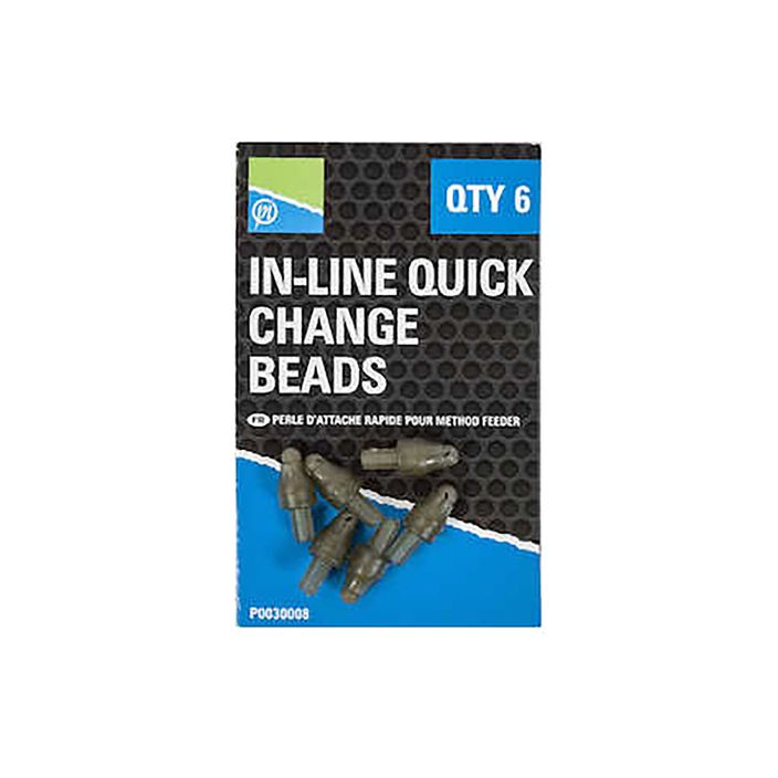 Preston Innovations In-Line Quick Change Beads leader connector 6 τεμάχια καφέ P0030008 2