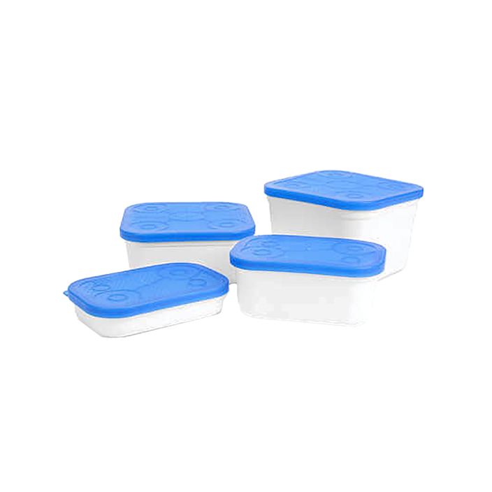 Preston Innovations White Bait Tubs λευκό και μπλε κουτί δολωμάτων P0260004 2