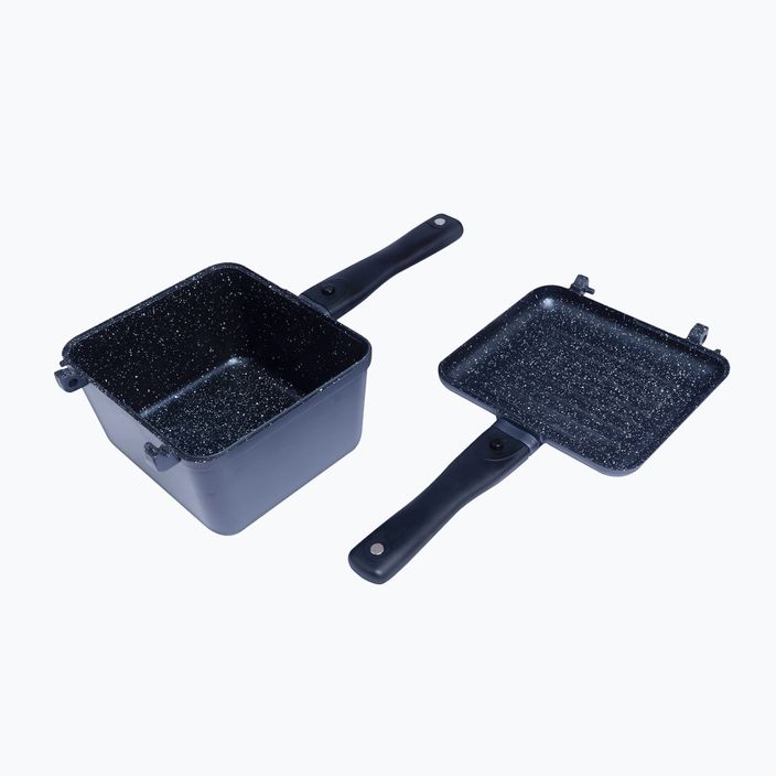RidgeMonkey Connect Deep Pan και Griddle Granite Edition Κατσαρόλα με τηγάνι Μαύρο RM778 σετ προϊόντων 5
