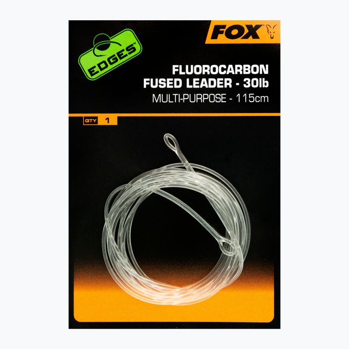 Αρχηγός κυπρίνου FFox International Fluorocarbon Fused leader 30 lb - No Swivel 115 cm διαφανές CAC720
