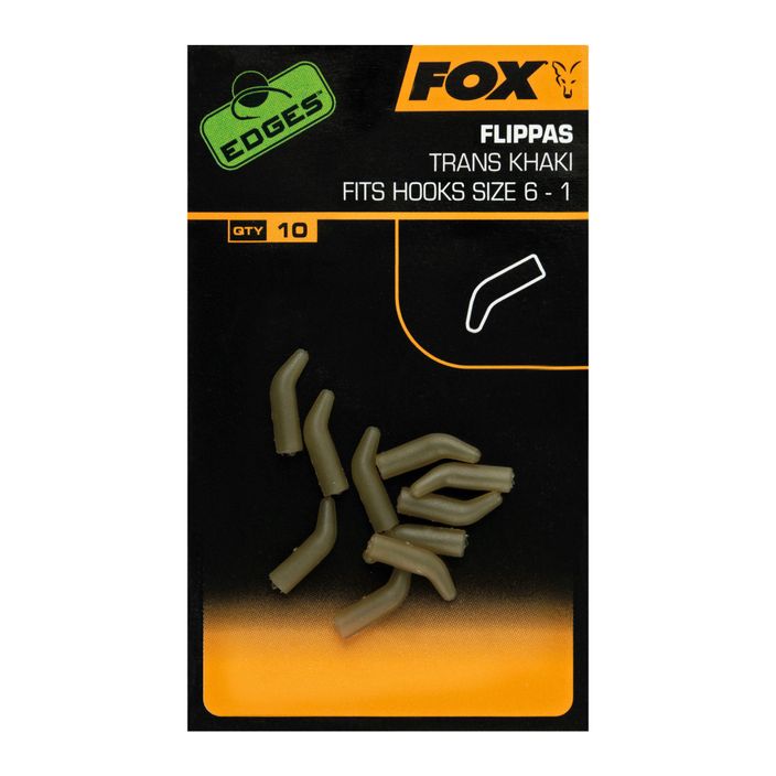 Fox International Edges Τοποθετητής γάντζου 10 τεμαχίων της Flippa. Trans Khaki CAC732 2