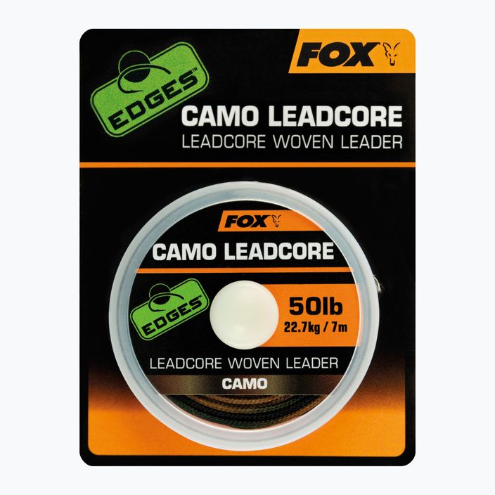 Fox International Camo Leadcore 7m καμουφλάζ με πλεξούδα αρχηγού κυπρίνου CAC747