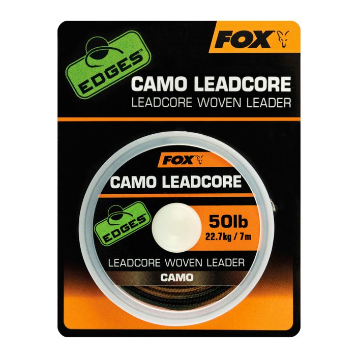 Fox International Camo Leadcore 7m καμουφλάζ με πλεξούδα αρχηγού κυπρίνου CAC747 2