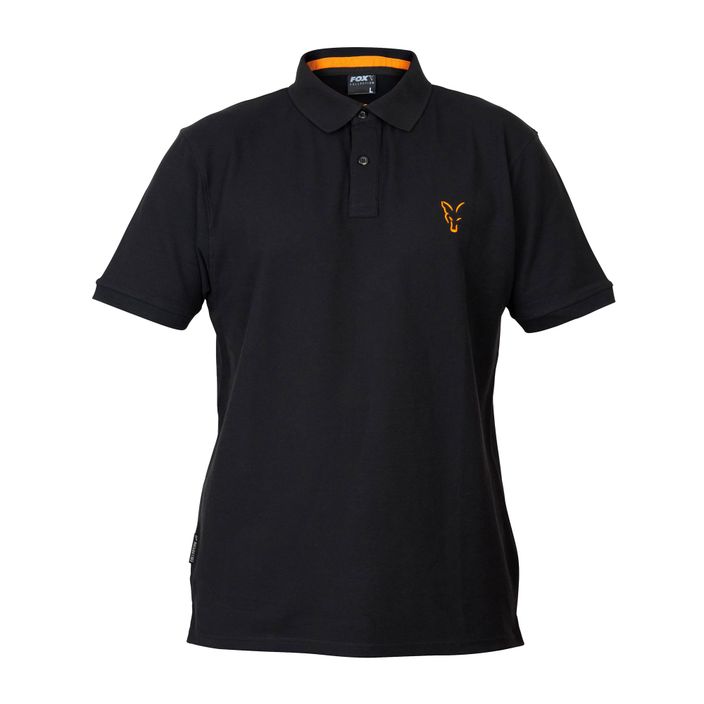 Fox International Collection ανδρικό πουκάμισο πόλο μαύρο CCL07 2