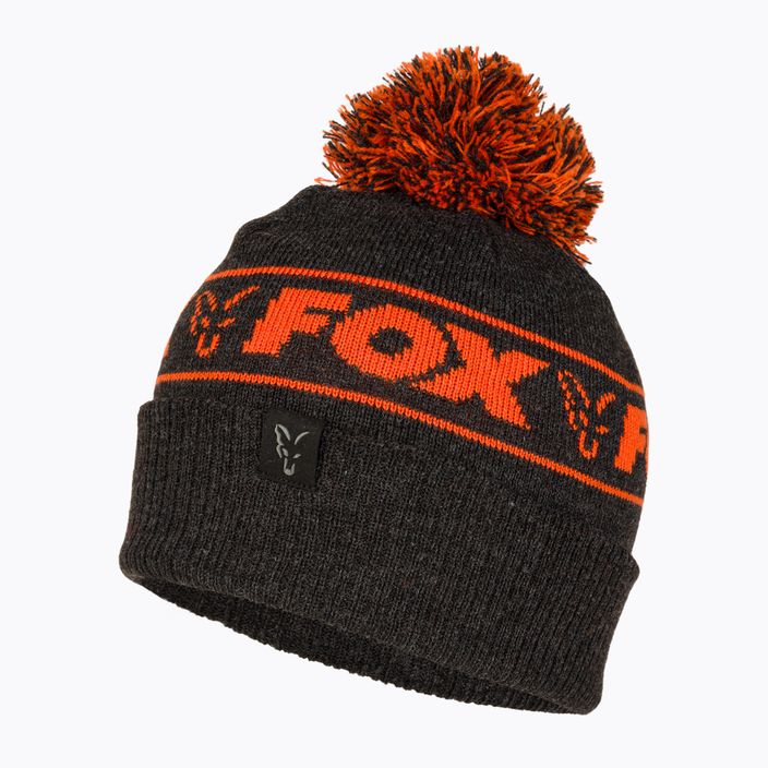 Fox International Collection Booble μαύρο/πορτοκαλί χειμερινό καπέλο 3